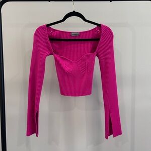 Urban Outfitters Pink Ribbed Sweater